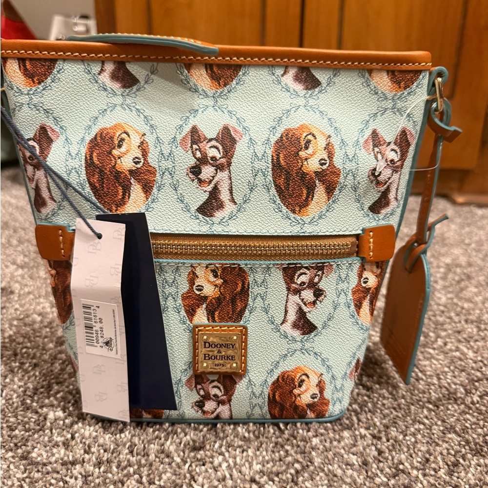 Dooney & Bourke Lady and the Tramp Crossbody Bag - Blue and Brown
